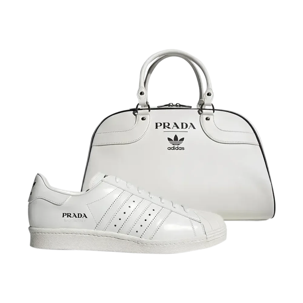 Prada x adidas Superstar Bundle (Sneaker + Bag) Core White