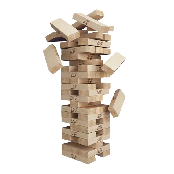 Jenga Wooden Blocks Tower