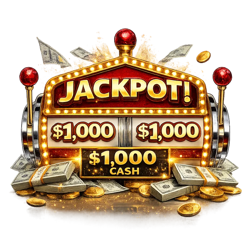 JACKPOT — $1,000 Cash