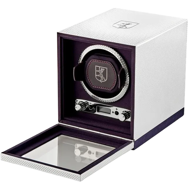 WOLF Silver Single Watch Winder