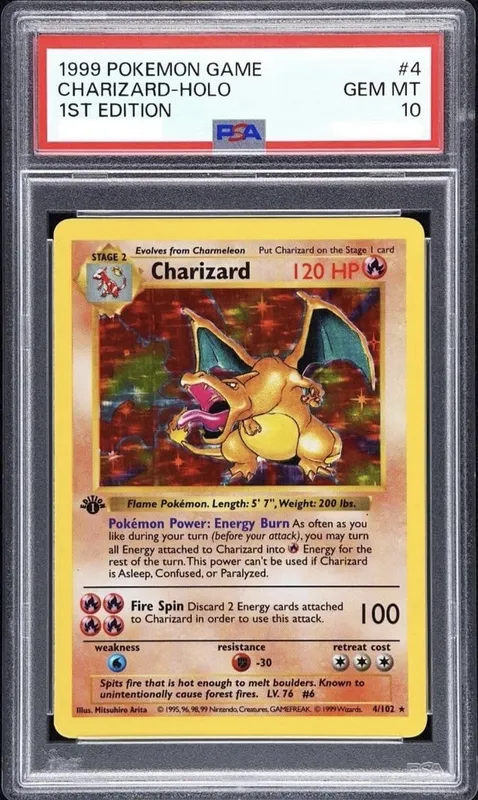 Pokémon Charizard Base Set 1st Edition