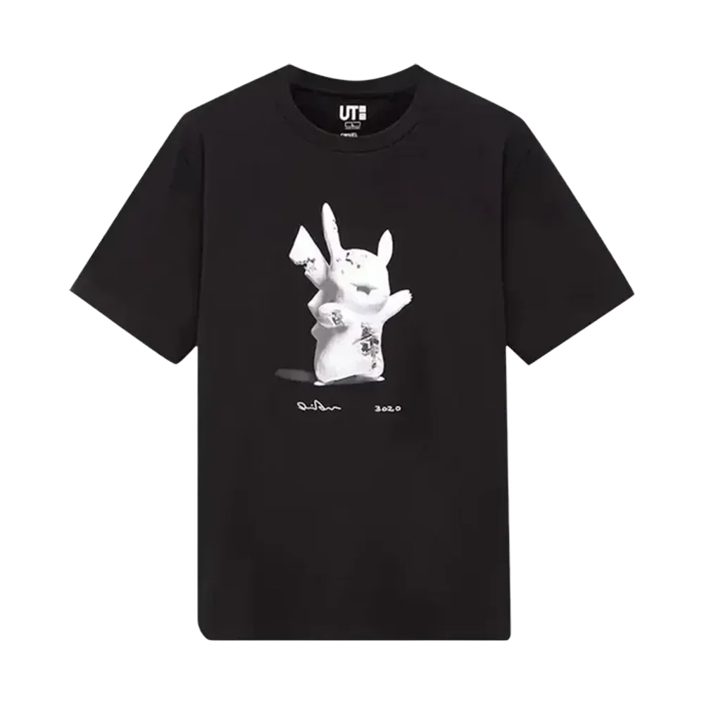 Uniqlo x Daniel Arsham x Pokémon Pikachu Tee Black