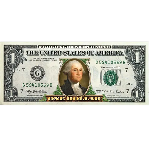 $1 Colorized Legal Tender Note (2-Sided)