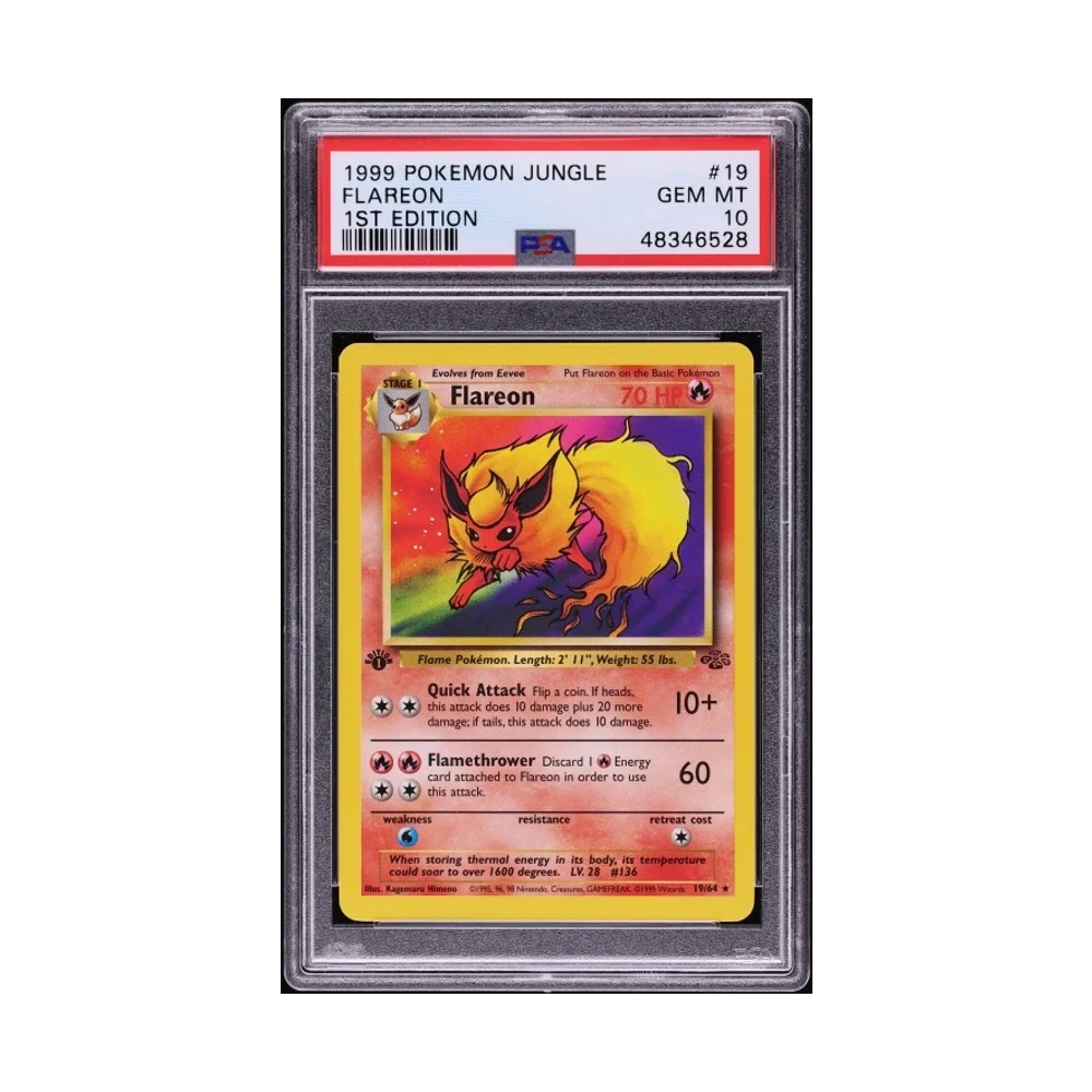 1st Ed Jungle Flareon Holo PSA 10