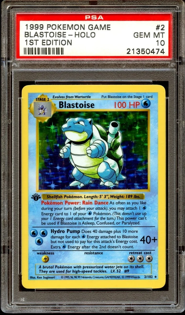 1st Ed Base Blastoise PSA 10