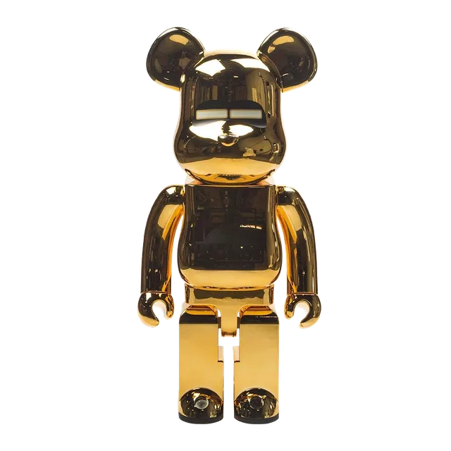 Bearbrick x Hajime Sorayama 1000% Gold