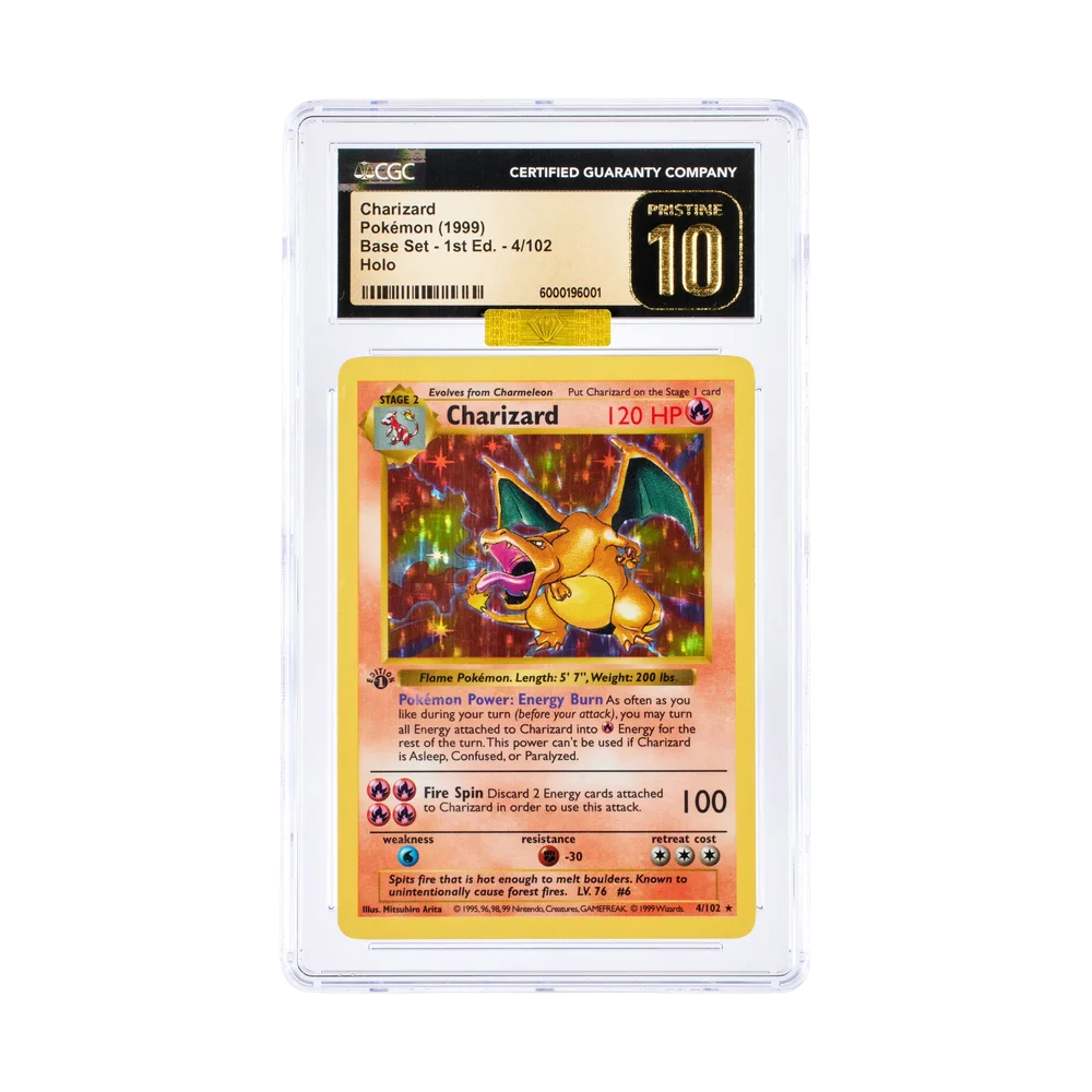 Pokémon Charizard 1st Edition Shadowless PSA 10