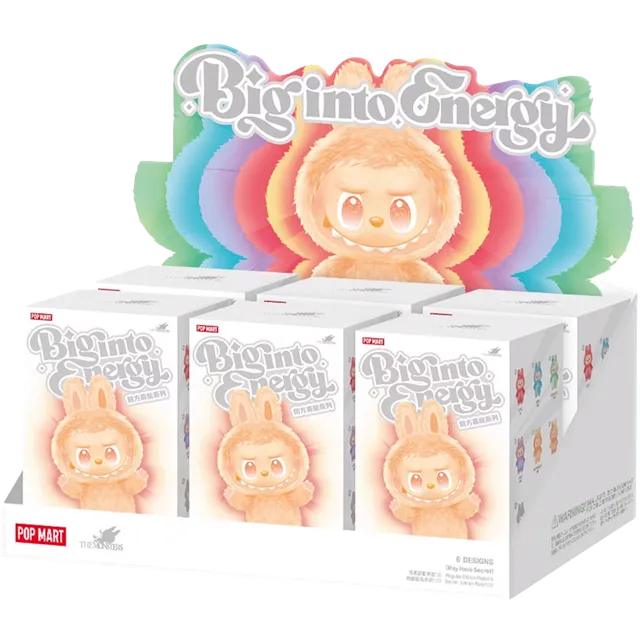 Pop Mart Labubu The Monsters Big into Energy Series Vinyl Plush Pendant Sealed Case (6 Blind Box)