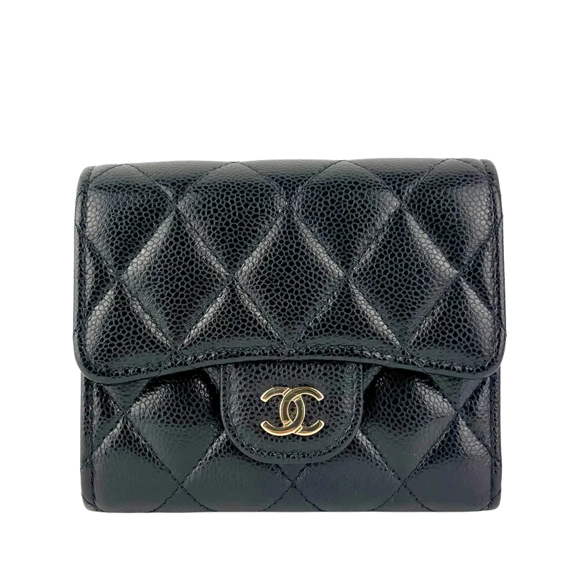 Chanel Vintage Wallet Black Caviar